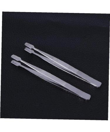 Premium Silver Stamp Tweezers for Philately Collectors | Versatile Eyebrow & Hard Tweezers - Buy Online on GoSupps.com