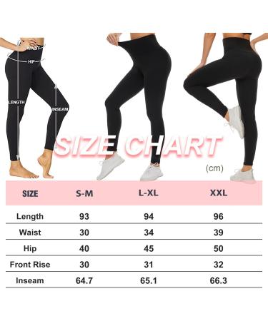 BLONGW Sports Leggings for Women - High Waist Opaque Tummy Control Yoga Gym Fitness Pants in Black - International Shipping Available - Buy Online on GoSupps.com