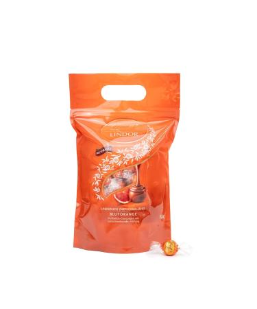 Buy Lindt Lindor Chocolate Balls Blood Orange 1kg | Resealable Large Pack | 80 Delicate Melting Chocolates | Perfect Gift - Buy Online on GoSupps.com