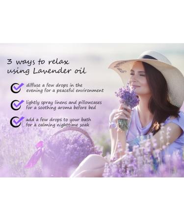 Lavender Essential Oil - 4 fl oz - Amber Glass Bottle w/Cap - GreenHealth - Buy Online on GoSupps.com