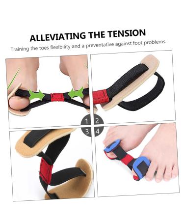 FRCOLOR 3pcs Hallux Bunion Foot Strap & Splint - Elastic Toe Straightener Bands for Hammertoe & Bicycle Trailers - Random Color 9.00x6.50x3.50CM - Buy Online on GoSupps.com