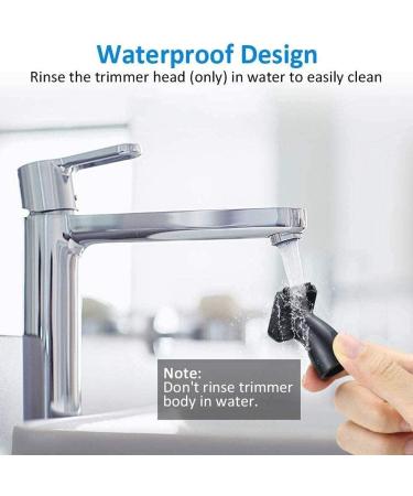 KouRy 4-in-1 USB Rechargeable Ear & Nose Hair Trimmer | Professional Waterproof Electric Eyebrow & Facial Hair Clipper with Stainless Steel Blade - Buy Online on GoSupps.com