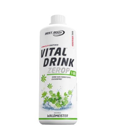 Best Body Nutrition Vital Drink Zerop - Waldmeister original beverage concentrate - Sirup - Sugar -free 1:80 results in 80 liters of finished drink 1 l (1 pack) Waldmeister 1 L (1 Pack) - Buy Online on GoSupps.com