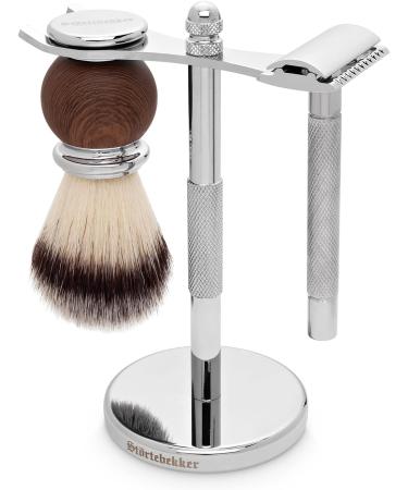St rtebekker Premium Stainless Steel Shaving Stand | High-Quality Shaving Accessories | Non-Slip Bathroom Essential | Perfect Gift for Men - Buy Online on GoSupps.com