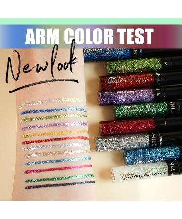 Glitter Eyeliner Liquid Eyeliner Glitter Glitter Eyeshadow Glitter Makeup Stage Makeup (7) - Buy Online on GoSupps.com