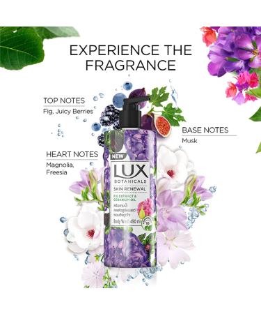 Lux Botanicals Skin Renewal Shower Gel Natural Extracts No Paraben - 450 ml /15.2 Fl.Oz - Buy Online on GoSupps.com