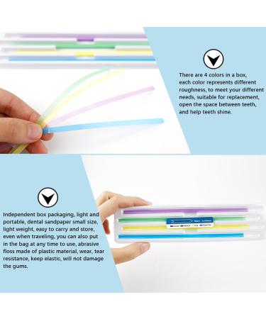 UPIQNG 60Pcs Dental Polishing Strips Dental Sandpaper Teeth Cleaning Tool Plastic Teeth Polishing Strips Abrasive Floss Fine Grinding Dental Polishing Strips - Buy Online on GoSupps.com