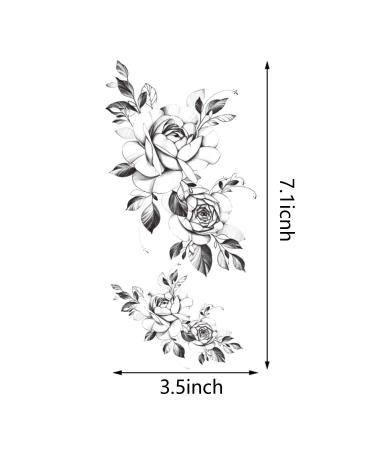 30 Pcs Floral Temporary Tattoo Stickers - Beautiful Flower Designs for Women - Buy Online on GoSupps.com