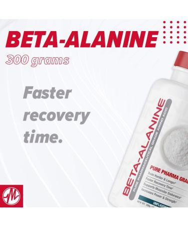 Metabolic Nutrition Beta Alanine Powder - 300 Grams | Boost Performance & Endurance - International Shipping Available - Buy Online on GoSupps.com