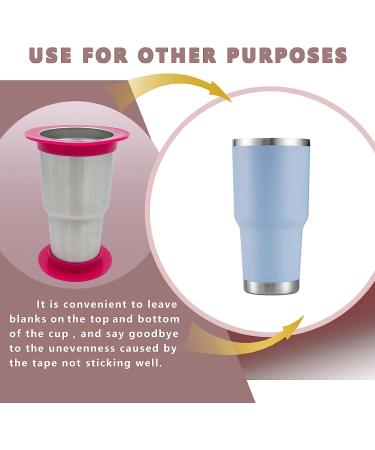 Tumbler Shields for Epoxy Rims - Silicone Insert Paint Spray Shield - 7 Sizes Purple | Tumbler Making Supplies - Buy Online on GoSupps.com