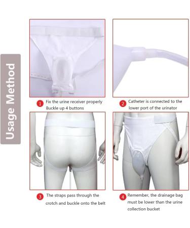 Buy Reusable Urine Collection Bag Condom Catheter for Men - Portable Silicone Urinal with 2 Catheter Bags | Fast International Shipping - Buy Online on GoSupps.com