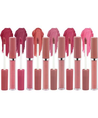 Scnvsi 6Pcs Matte Liquid Lipstick Set Lip Stain Makeup Kit Long Lasting Waterproof Matte Lipstick Set for Women Girls - Buy Online on GoSupps.com