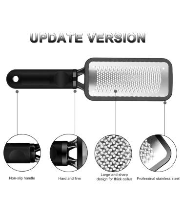 Foot Scraper Pedicure Tool Kit - Dead Skin Remover for Feet, Callus Shaver with 10 Blades - Foot File Grater for Smooth Heels - Buy Online on GoSupps.com