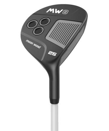 MW8 Moon Wood  Premium Golf Fairway Wood for Men and Women  Golf Club Includes Headcover  Legal for Tournament Play Right Graphite Shaft with Stainless Steel Clubhead Senior 25 Degrees