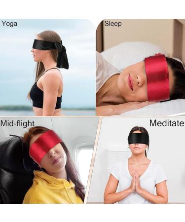 Buy 2pcs Silk Satin Blindfold for Women | Adjustable Soft Sleep Mask | Travel Nap Eye Cover | Valentine s Day & Christmas Gift | Comfortable Night Sleep (155cm/62in - Buy Online on GoSupps.com
