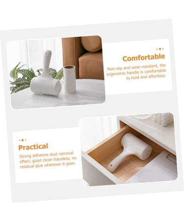 Kisangel Roller Brush Lint Remover - Travel Hair Removal Device for Couch & Clothes | Effective Debris & Pet Hair Scraper | 11.5x6CM White - Buy Online on GoSupps.com
