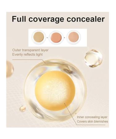 YZS Long Lasting Waterproof Concealer - Full Coverage Makeup for Contouring & Brightening (02 Natural Color) - Buy Online on GoSupps.com