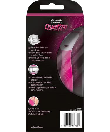 Buy Wilkinson Sword Quattro Razor for Women | Smooth Shaving & Worldwide Shipping - Buy Online on GoSupps.com