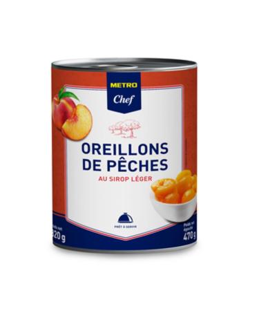 METRO Chef Peach halves in light syrup box 4/4