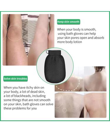 Korean Exfoliating Glove 3pc Set - Body Exfoliator for Dead Skin Removal - Best Skincare Kit for Women & Men - Buy Online on GoSupps.com