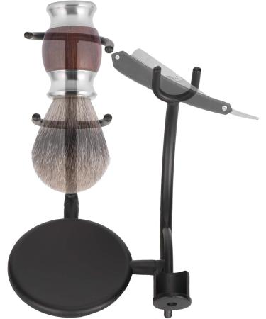 Premium Shaving Brush & Stand - Stylish Men's Bathroom Display & Holder - Buy Online on GoSupps.com