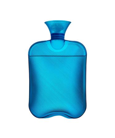 MYAMIA 2L Pvc Hot Water Bottles Water Injection Bag Winter Hand Foot Warmer Pain Relief Hot Water Bag-Blue