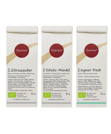 Quertee No. 1 Organic Tea Gift Set | 8 x 25g Premium Herbal Samples | Perfect Gift Idea | 200g of Wellness - Buy Online on GoSupps.com