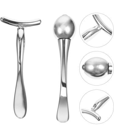  minkissy 2Pcs Face Roller Spatula Masks Spatula Eye Cream Roller Serum Eye Contour Sculptor Guacha Beauty Cream Miss Girl Zinc Alloy - Buy Online on GoSupps.com