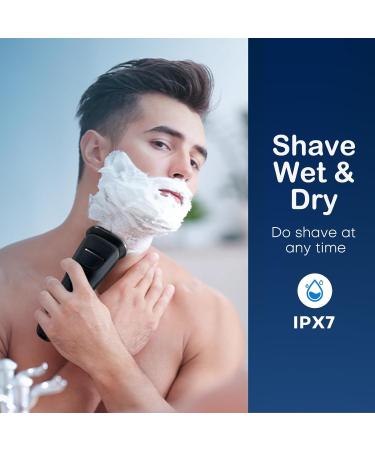 LOBINH Electric Razor for Men - 100% Washable Rechargeable Rotary Shaver Cordless Wet & Dry with Fast Charging 4D Floating Head & Pop-up Trimmer - Buy Online on GoSupps.com