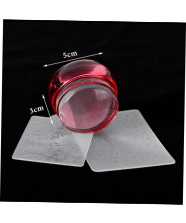 Housoutil 2 Set Manicure Kit Mold Kit Nail Supplies Transparent Nail Polish Stampers with Covers Cover Kit Nail Stamp Transfer Stamp Kit Nail Fruit Slices Nail Art Stamp Fingernail Seal - Buy Online on GoSupps.com