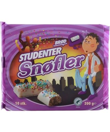  Needforsweet Karen Volf Sn fler "Studentenbrot" 3 200 g | Danish Cake Bar with Cocoa Icing and Sprinkles Scandinavian Speciality | Ready to Eat | Coffee Cookies and Snacks | Preservation Pack - Buy Online on GoSupps.com