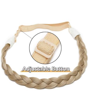 Shop Silk-Co Women's 3 Strand Blonde Hair Band | Vintage Braided Headband & Hair Extensions - Buy Online on GoSupps.com