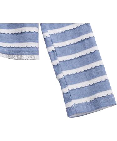 Bonny Billy Girls Knitted Cotton Bolero Shrug - 4-5 Years, Blue Stripe | Kids Cardigan - Buy Online on GoSupps.com