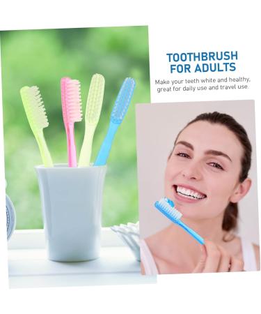 6th Toothbrushes - Travel-Friendly Plastic Toothbrushes for Adults | Huge Head Healthy Cleaning | Perfect for On-the-Go Oral Care - Buy Online on GoSupps.com