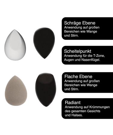 Premium Black Make-Up Brush Set | Egg Cleaner Face Peeling Hyaluron Lips Massage Eyeliner & Eyeshadow Tools - International Shipping Available - Buy Online on GoSupps.com