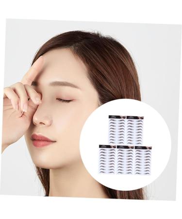 SKISUNO 5pcs D Stickers Tattoos Temporary Sticker Shaping Transfers Eyebrow Eyebrows Makeup False Bionic 21x15cm Brown - Buy Online on GoSupps.com