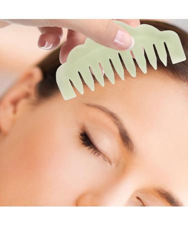 Ultechnovo 2-St Jade Comb - Traditional Massage Tool for Scalp & Gua Sha | International Shipping - Buy Online on GoSupps.com