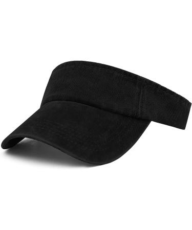 Andiceqy Sport Sun Visor Hats | Adjustable Cotton Baseball Cap | Dark Black - Buy Online on GoSupps.com