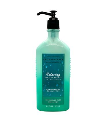Bath & Body Works Aromatherapy Ocean Essentials Relaxing - Sandalwood Eucalyptus Body Lotion  6.5 Ounce  6.50 Fl Oz (Pack of 1)  6.5 Fl Oz  6.5 ounces