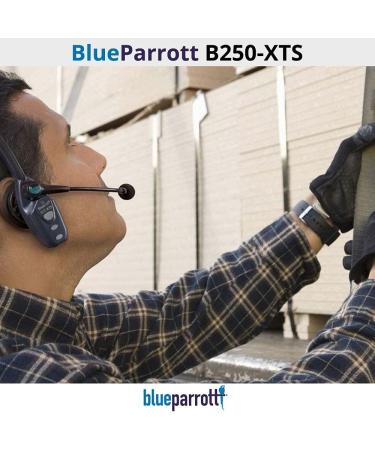 BlueParrott B250-XTS (203890) Noise Cancelling Wireless Bluetooth Headset (Renewed) with Protective Carrying Case - 20 Hours Talk Time - Buy Online on GoSupps.com