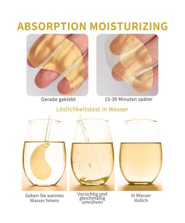 60 PCS 24K Gold Gel Eye Pads - Anti-Aging Dark Circles Puffiness Relief | Hydrating Collagen Eye Mask - Buy Online on GoSupps.com