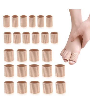26PCS Toe Tubes Sleeves Protectors Toe Spacers Toe Separators Toe Cushion Soft Gel Lining Corn Pad Toes Separators for Bunions  Corns  Blisters  Calluses  Hammer Toe