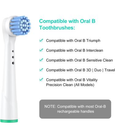Sensitive Gum Care Electric Toothbrush Replacement Heads | 12 Pack Compatible with Oral-B Braun - Professional Quality - Buy Online on GoSupps.com