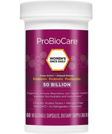 WomenaTMs Once Daily Probiotic a Digestive Health a 50 Billion CFU of Probiotics (60 Capsules) - Buy Online on GoSupps.com