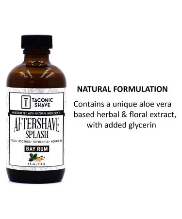 Taconic Shave Excalibur Natural Aftershave Splash 4 oz - Skin Cooling Refreshing & Moisturizing Formula | Purely Natural Ingredients for Soothing Shave Experience - Buy Online on GoSupps.com