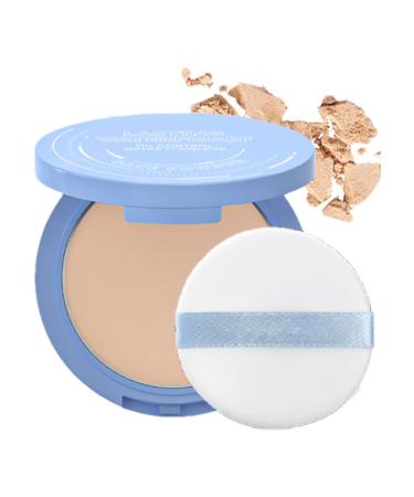 Pressed powder setting powder Matte Oil Control Face Powder Silky Matte Light Beauty Powder Makeup Face Powder Matte Oil Control Nude Makeup Pressed Powder Foundation