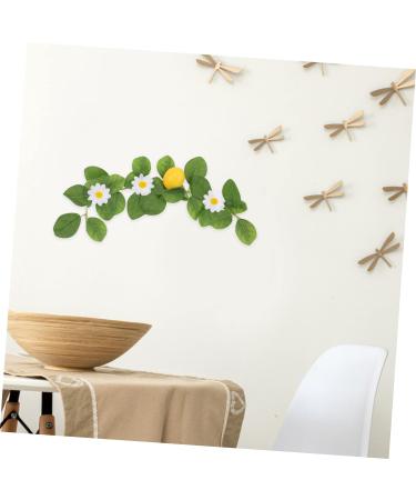 HOMSFOU 4 Pcs Simulation Lemon Pendant Decorative with Lemon Lemons for Decoration Mantel Garland Fake Lemons Artificial Flower Floral Wreath Vines for Bedroom Rose Leaves Summer Plastic - Buy Online on GoSupps.com