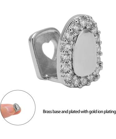 Glossy Silver Individual False Hip-Hop Teeth - Removable Dancing Decoration for Halloween & Festivals | Unisex - Buy Online on GoSupps.com