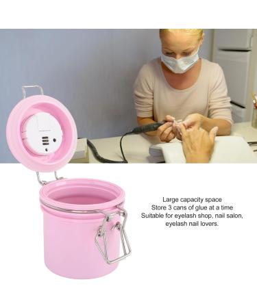 Eyelash Glue Storage Box Large Capacity Eyelash Glue Storage Jar Hygrometer Thermometer 250ml for Eyelash Nail Lover (Cosiki7dhktwy29i-12) - Buy Online on GoSupps.com