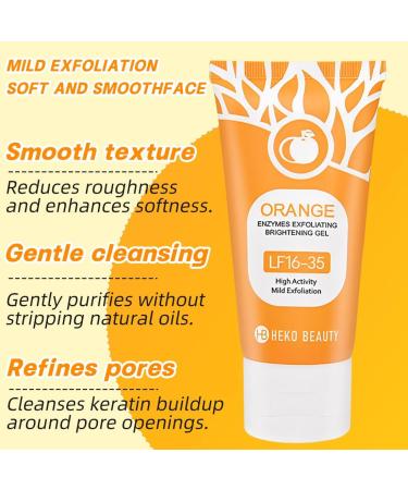 2 Pi ces Gel Exfoliant Orange Pour le Visage la R duction des rides et l' limination des Taches Sombres Convient aux Hommes et aux Femmes - Buy Online on GoSupps.com
